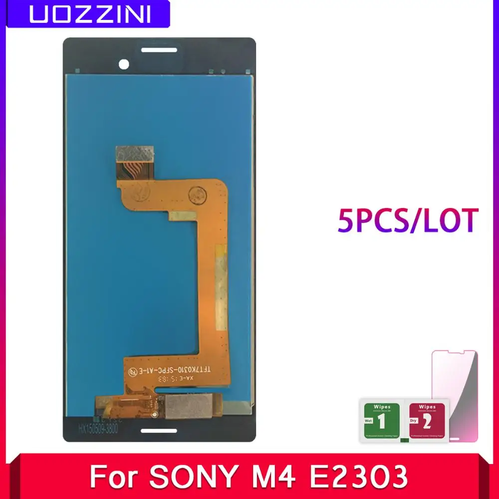 5 шт. ЖК дисплей для Sony Xperia M4 Aqua E2303 E2306 E2353 E2333 сенсорный экран дигитайзер в сборе