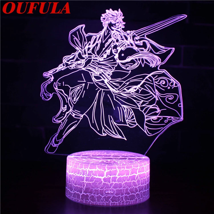 

Night LED Lights Novelty 3D lamp Cute Toy Gift 7 Color Abstract Artist Graphics Cartoon Atmosphere Lamp For Children Kids Room