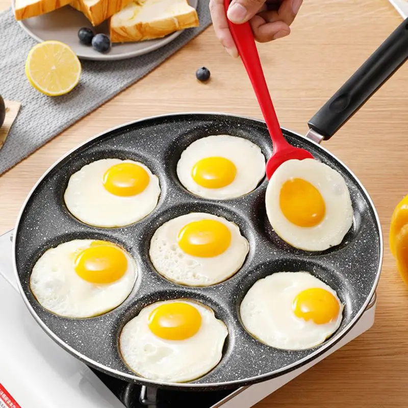 

7 Holes Eggs Frying Pot Omelet Pan Non-stick Egg Pancake Steak Omelette Maker E56E