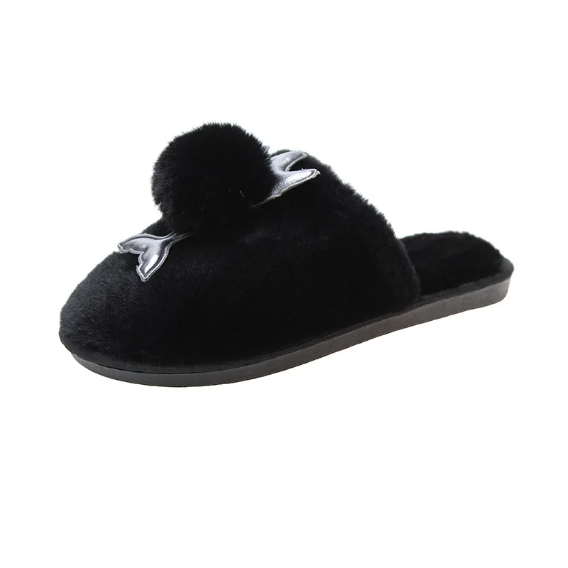 Пушистые сандалии женские меховые тапочки зимние теплые шлепанцы коллекция 2019