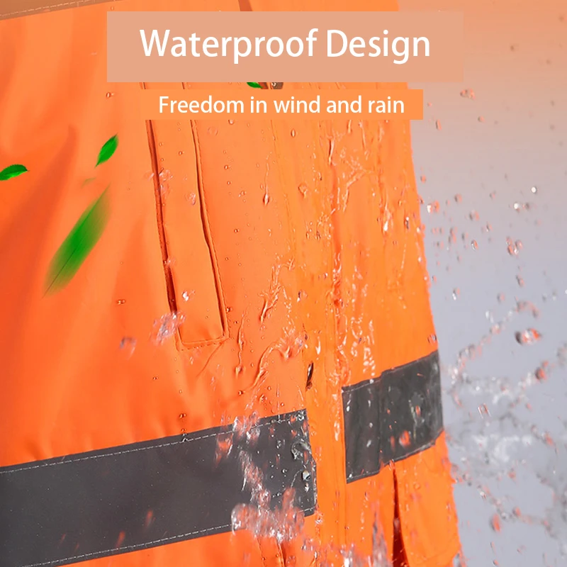 

Reflective Strip Sanitation Cotton Clothing Winter Road Cleaning Landscaping Cold Protection Labor Insurance Cotton Jacket