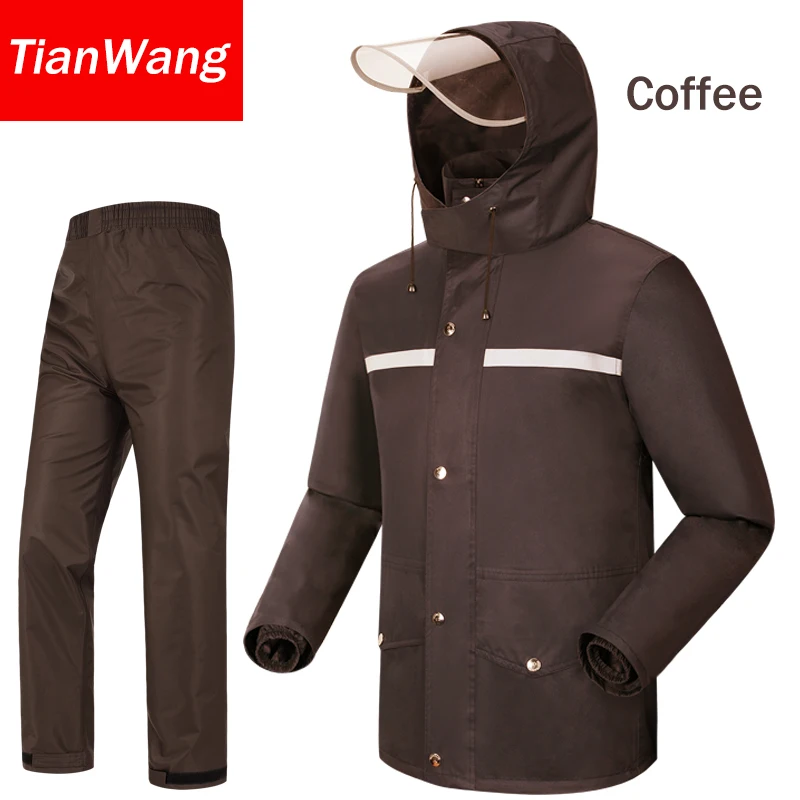 Водонепроницаемый дождевик непромокаемые женские плащ мужской костюм мотоцикл