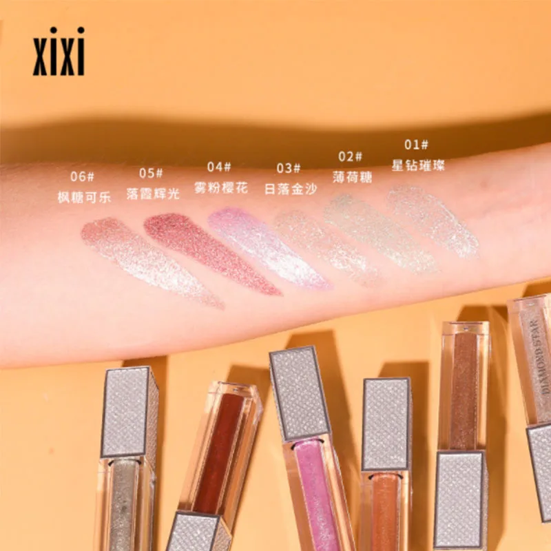 Горячая Распродажа блестящие тени для век палитра макияжа матовые жидкая