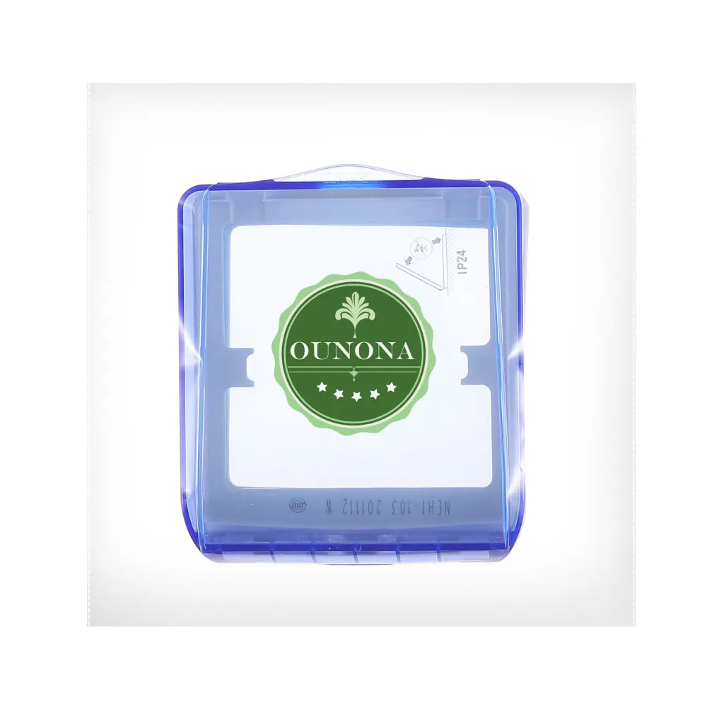 OUNONA Waterproof Box 86 Type Wall Switch Socket Panel PVC Transparent Protector | Дом и сад