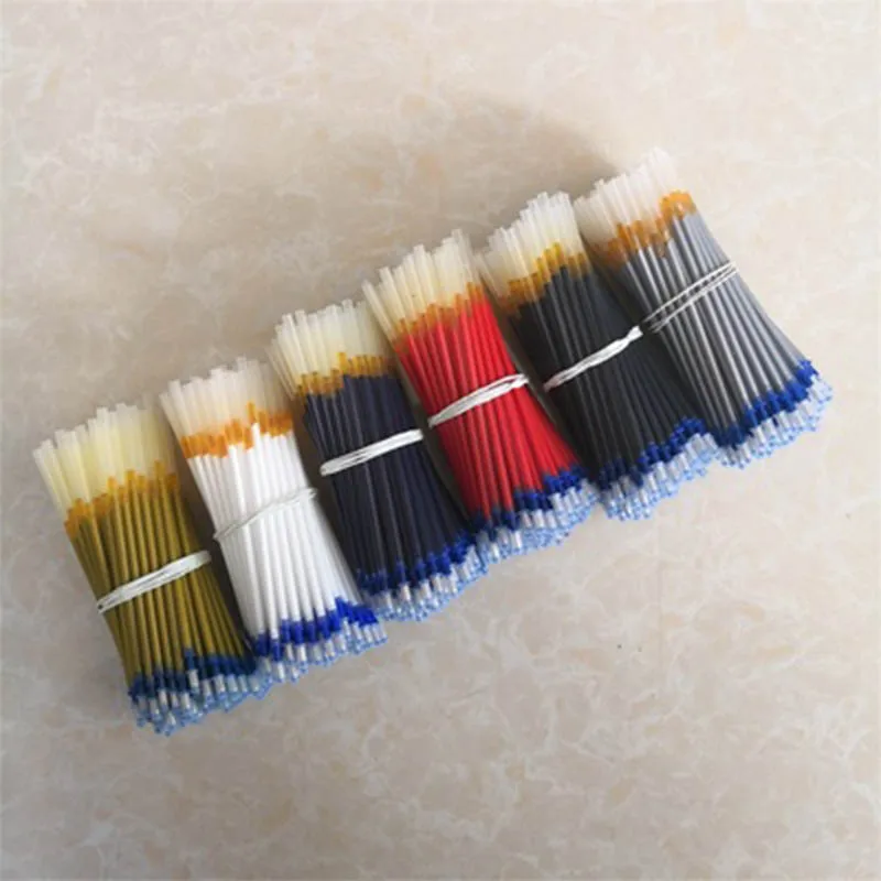 100 шт. Золотая белая ртутная ручка кожаная ткань ПУ сердечник офисные