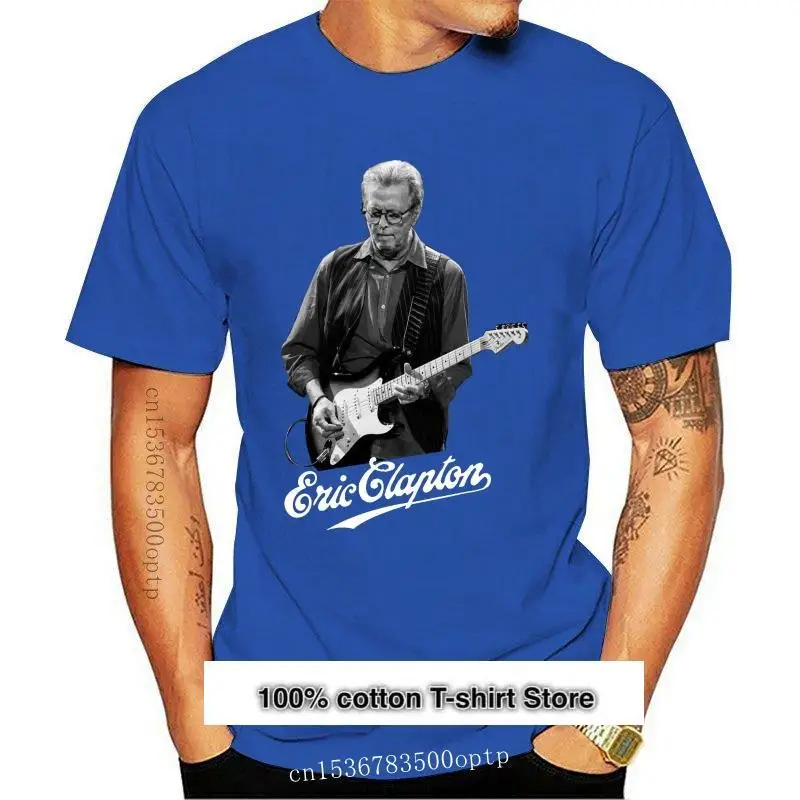 

Camiseta con estampado de Erich Clapton para hombre, camiseta de corte Regular, nueva