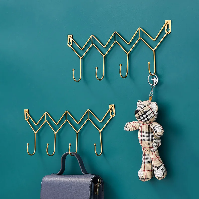 

2021 Nordic Ins простой светильник роскошный золотой крючок для ключей Творческий дом гардероб Спальня украшения стены крючок для одежды