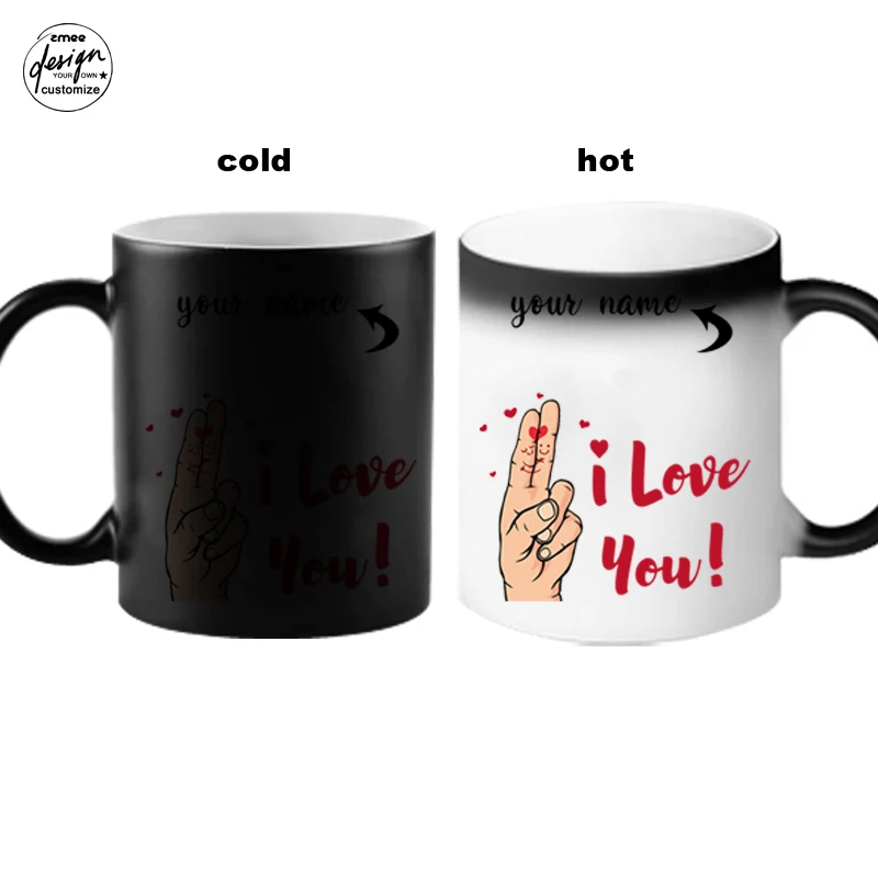 

Colour Magic Changing Mug Custom Coffee Mug Gift Milk Mug Magic Mug Color Chang Lover Cute Valentine's Day Gift Anniversary Gift