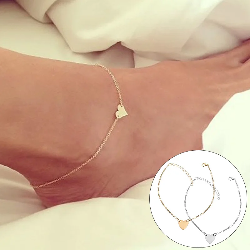 Новинка босоножки в форме сердца сандалии леггинсы цепочка для ног Аксессуары