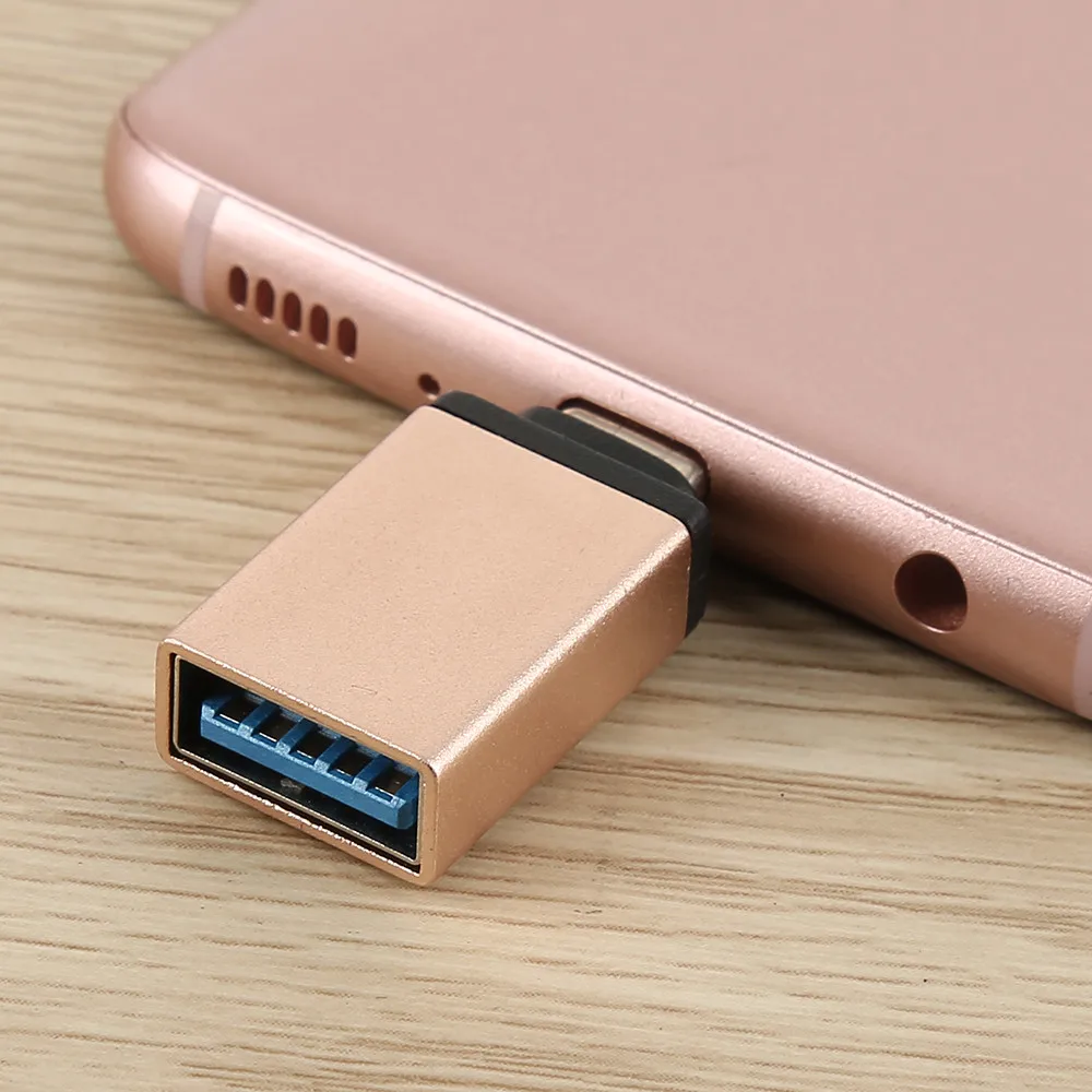 Rose Gold Высокое качество алюминиевый сплав USB-C type C Мужской USB 3,0 Женский OTG Синхронизация данных для Macbook и ПК компьютер и ноутбук - Цвет: Rose Gold