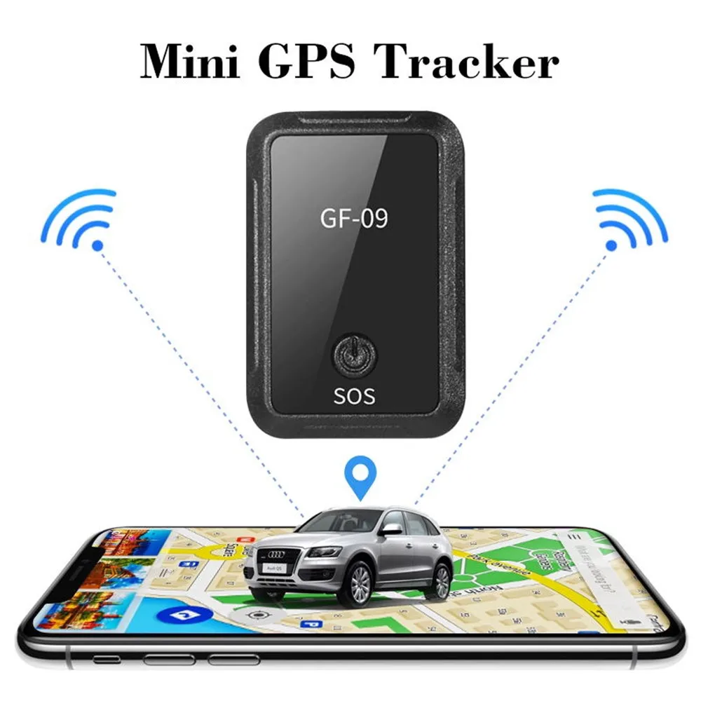 GF-09 автомобиля мини GPS трекер приложение Дистанционное Управление GSM GPRS трекер локатор магнитного голос Запись пульт дистанционного управл...