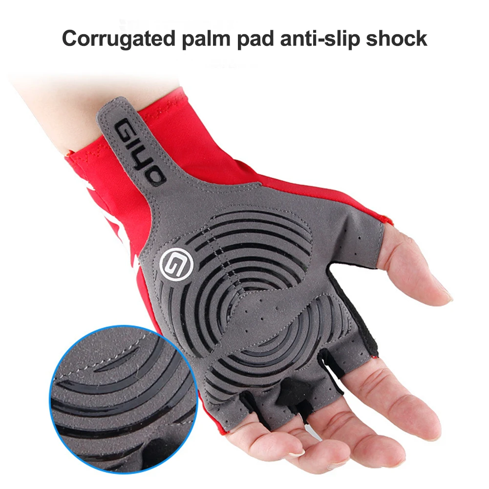 Велосипедные перчатки с открытыми пальцами Нескользящие велосипедные гоночные