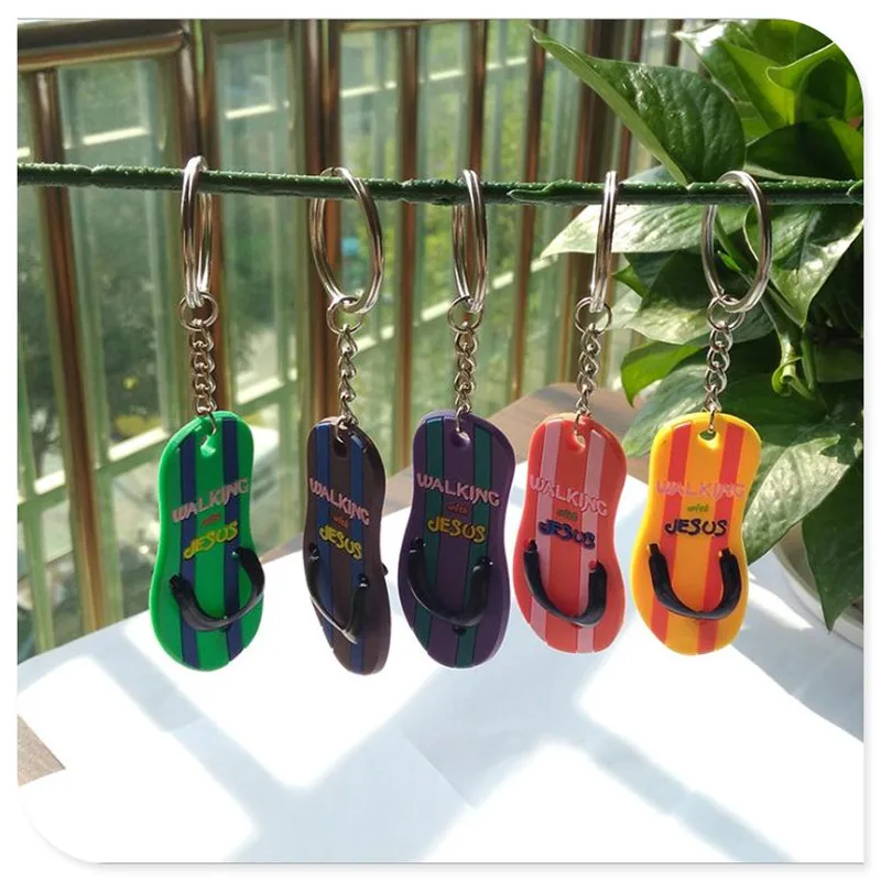 Гибкий ПВХ брелок мультяшный ключ кулон тапочки подарок | Украшения и аксессуары