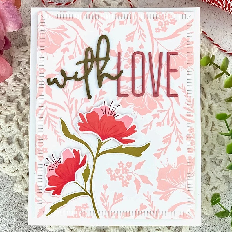 Горячая Распродажа 2020 буквы алфавита двадцать шесть штампы с растениями цветами