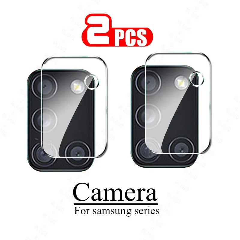 

2pcs Camera Lens Glass for Samsung Galaxy A51 A71 Note 20 S20 Ultra Plus S20+ A31 A21S M31 A02 A12 S21 Screen Protector S20 Fe