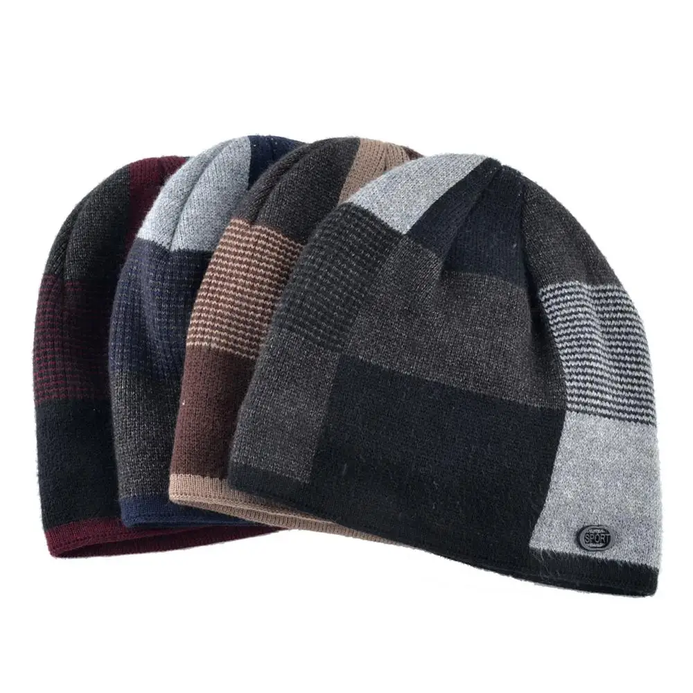 юность шапка зимняя модная плотная вязаная бини мужская балаклава горнолыжная