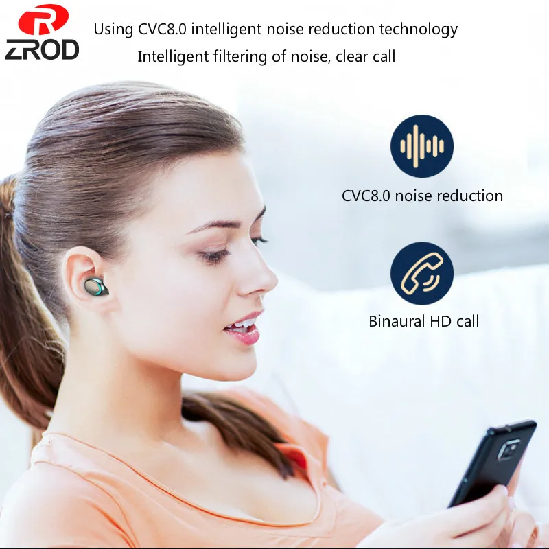 TWS 5 0 Bluetooth наушники сенсорные беспроводные с микрофоном спортивные беговые