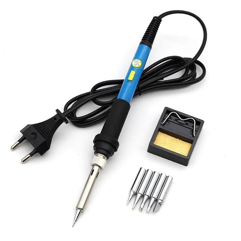 Электрический паяльник GTBL 60 Вт 220 В набор с 5 наконечниками выключатель питания