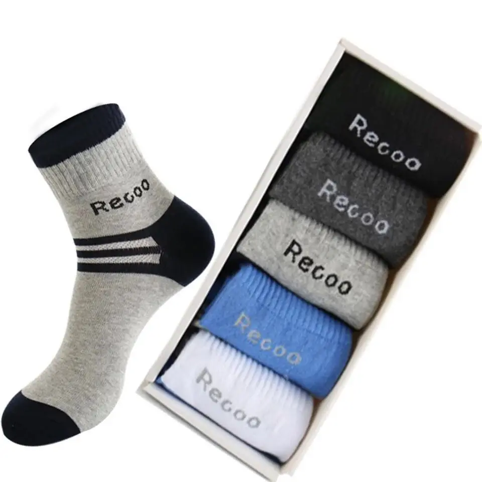 Dilanyifu 5 пар/лот Сезон Зима Новинка Модная хлопковая мужские носки высокого