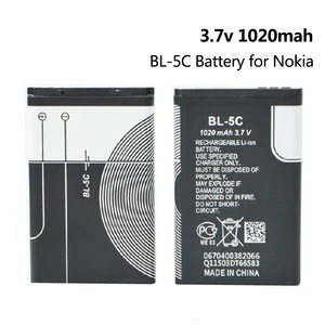 1-10pcs BL 5C BL-5C 3.7V 1020mAh Phone Battery for Nokia 6267 6270 6330 6223 2130 3110 62306263 6267 6270 6555 6300 Phone Cells