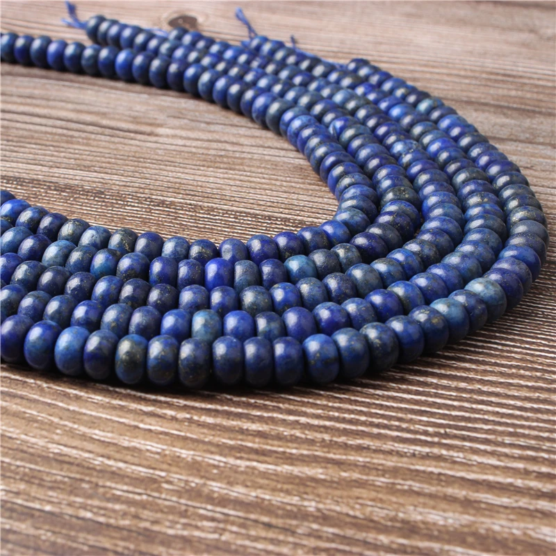 

Lanli Fashion jewelry natural gemstone interval Lapis lazuli loose beads DIY bracelet necklace and accessories