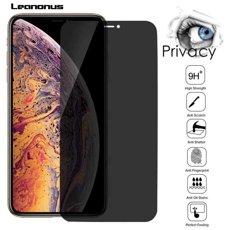 

Антишпионское закаленное стекло для iPhone 13 Pro Max 13 Pro 12 Mini пленки защита для экрана антишпионская закаленная пленка