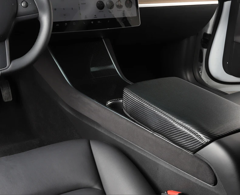 LUCKEASY автомобиль Fip мех центральный контроль боковая защита для Tesla модель 3- защита боковой край пленка протектор наклейки