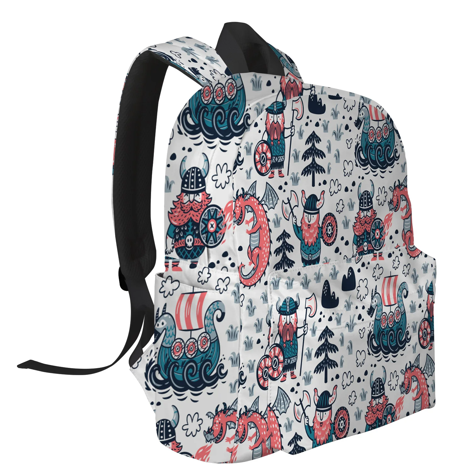 Рюкзак с принтом дракона из мультфильма Викинг для женщин рюкзаки путешествий