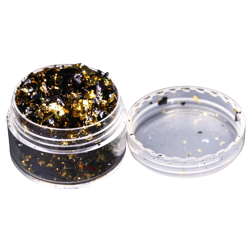 Хлопья для имитации золотых листьев украшения ногтей художественные изделия