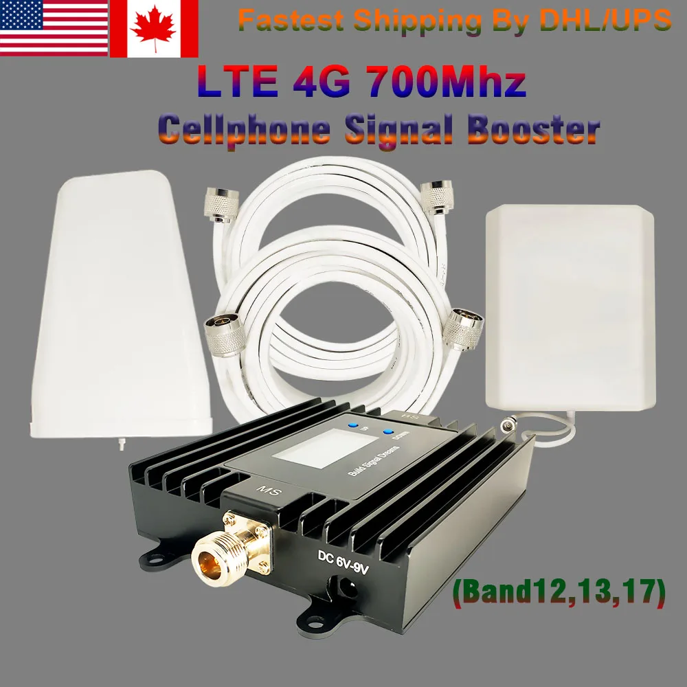 

EasyBoost LTE 4G Signal Booster Amplifier LTE700Mhz (Band 12,13,17) Cellular Repeater Full Kit For Canada And The US