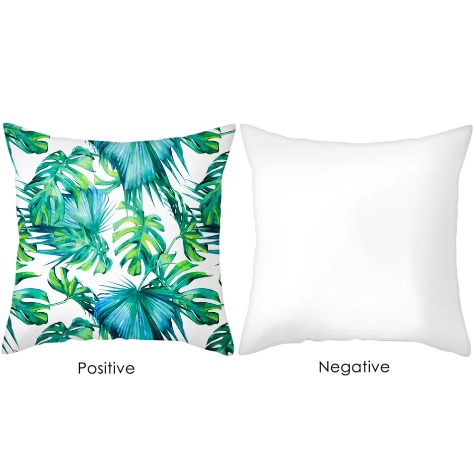 Наволочка Nanacoba с зелеными растениями цветами листьями наволочка для подушки