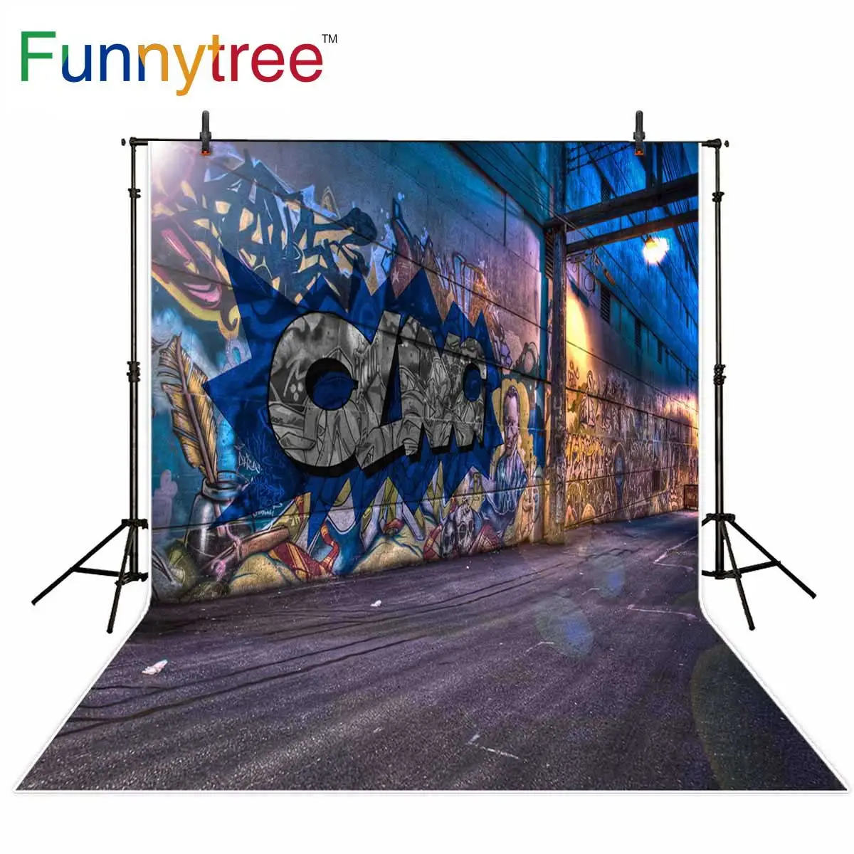 

Funnytree photography background store Graffiti brick wall theme backdrop Vintage text and Cool pattern background New Arrivals