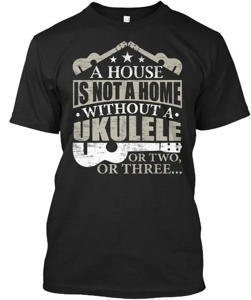 

Дом без укулеле-это не дом или два, три... Стандартная футболка унисекс