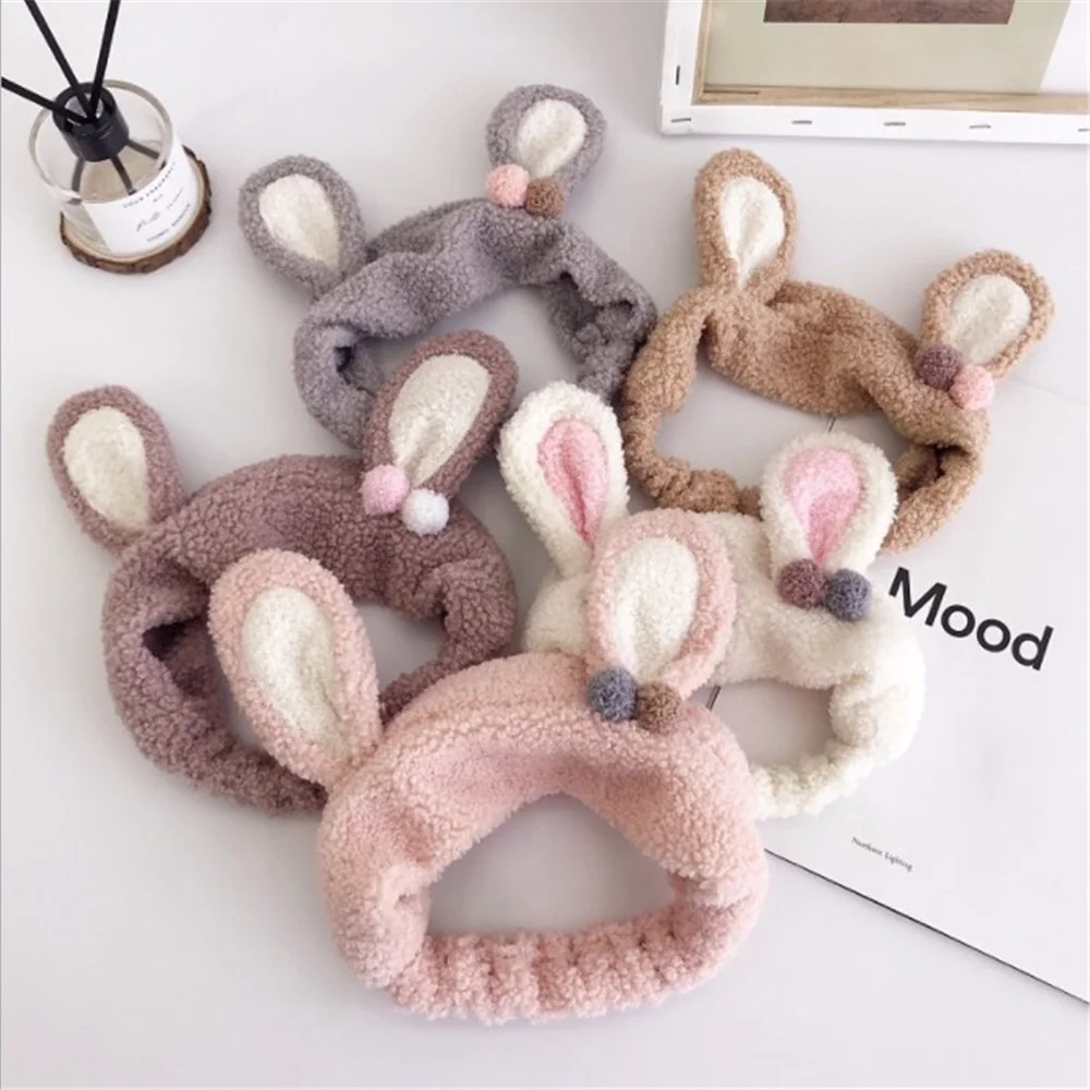 1 шт. милые Мультяшные кроличьи уши лента для волос женский темперамент макияж