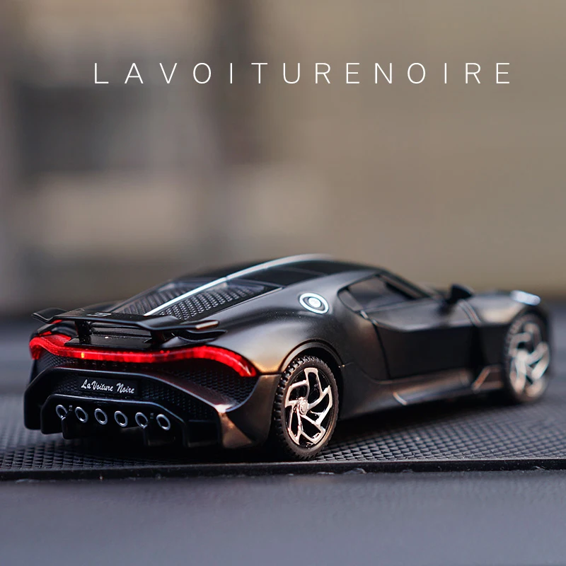 Модель автомобиля Bugatti lavoiturenсветозащитного черного дракона 1:32 игрушечный