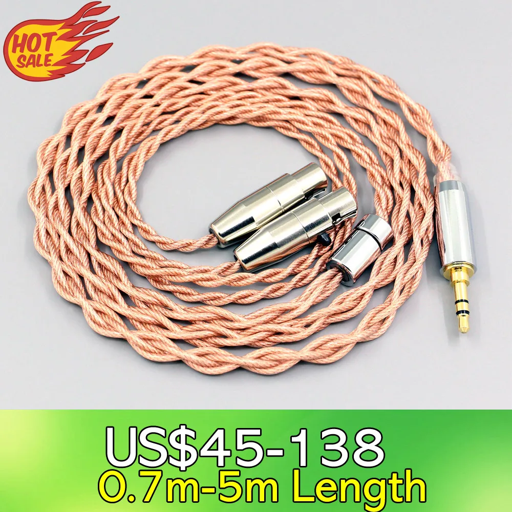 

LN007774 Graphene 7N OCC Shielding Coaxial Mixed Earphone Cable For Meze Empyrean Kennerton Thekk Vali Thror Headphone
