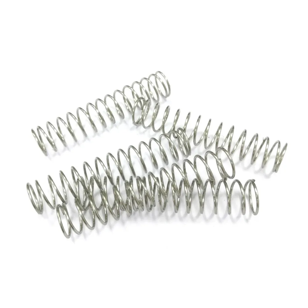 

10pcs stainless steel compression spring non-corrosive electrical springs with precise surface treatment for toys pens 0.8*10*50