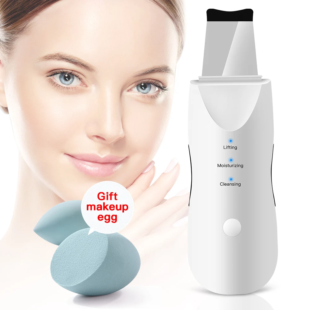 Вибрационный скребок для глубокой очистки кожи лица удаление грязи черных точек