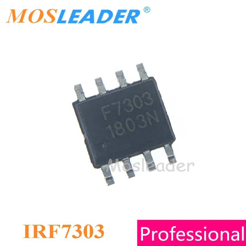 Мослейдер IRF7303 SOP8 100 шт. 1000 IRF7303PBF IRF7303TR IRF7303TRPBF 30 в 4.9A N-Channel сделано Китае высокое