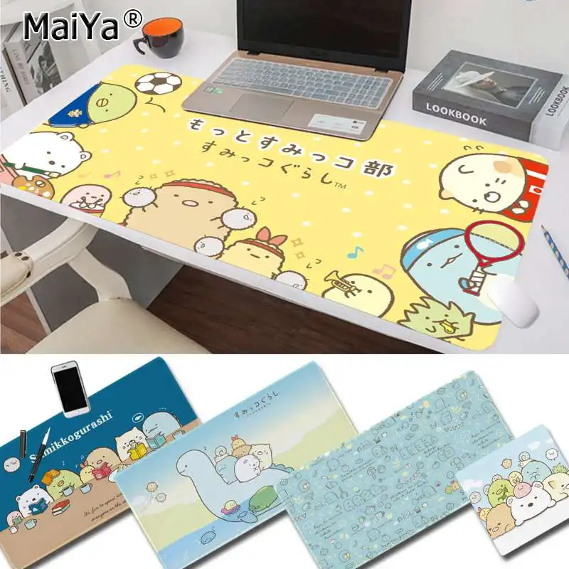 

Maiya Cool New Ctue Cartoon Sumikko Gurashi Laptop Gaming Mice Mousepad Free Shipping Large Mouse Pad Keyboards Mat