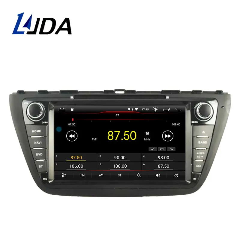 Автомобильный радиоприемник DSP Carplay 2 Din Android 11 для Suzuki SX4 / S Cross 2014 2015 мультимедийный