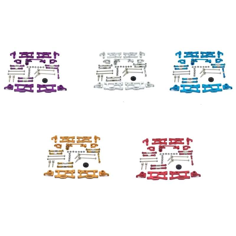 

Металлические качели руку рулевая чашка обновления Запчасти комплект для WLtoys 144001 1/14 124018 124019 1/12 RC автомобиль аксессуары