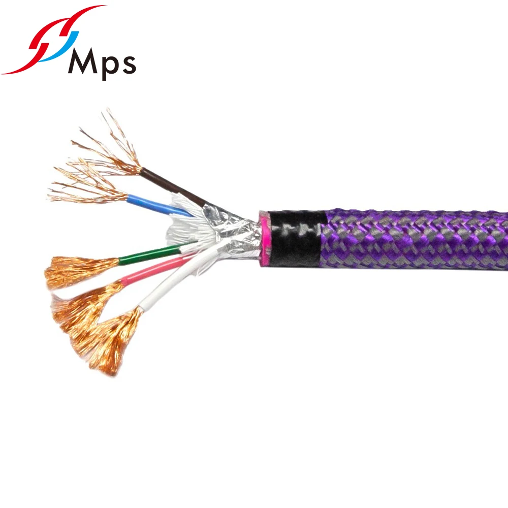 

MPS SGP-148 6N OCC Single crystal copper 5-core 2.0MM2 AWG14*5 DIY power cord speaker cable For Audio CD Player DCA Tube Amp