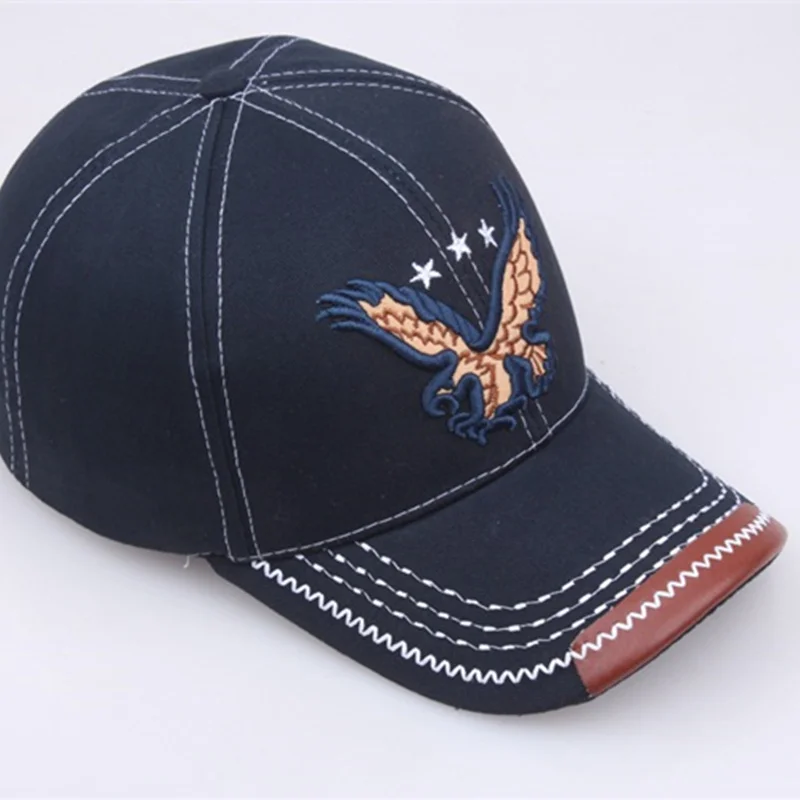 Новинка 2019 бейсболка с 3D вышивкой орла Мужская кепка в стиле хип хоп Плоские