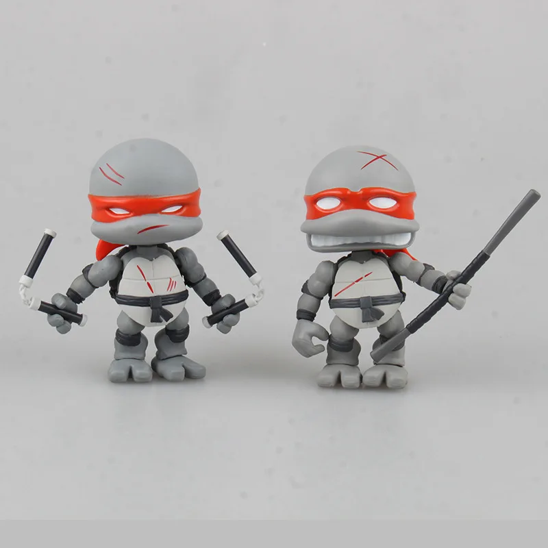 Cute 4-Super Movable Teenage Mutant Ninja Turtles Black Limited Edition Gray Battle Damage Version Two-Selectable Garage Kit