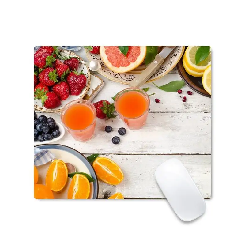 

fruit summer Rubber Mouse Durable Desktop Mousepad Non slip Cushion Square Thickness 2mm
