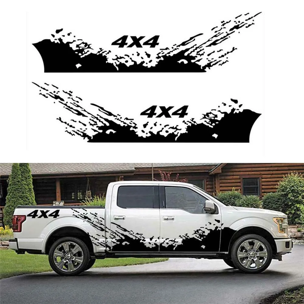 

2PCS Car Auto Body Splash Decal 4X4 Off Road Graphics Vinyl Stickers Decoration High Quality Vinyl Decals Car Stickers