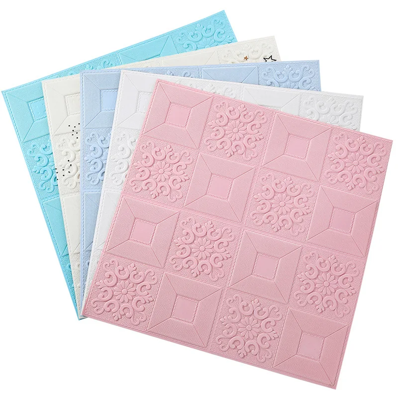 

3D Wallpaper Brick DIY Stickers Self-Adhesive TV Backdrop Decor For Kids Room Kitchen Waterproof Wall Decor Sticker