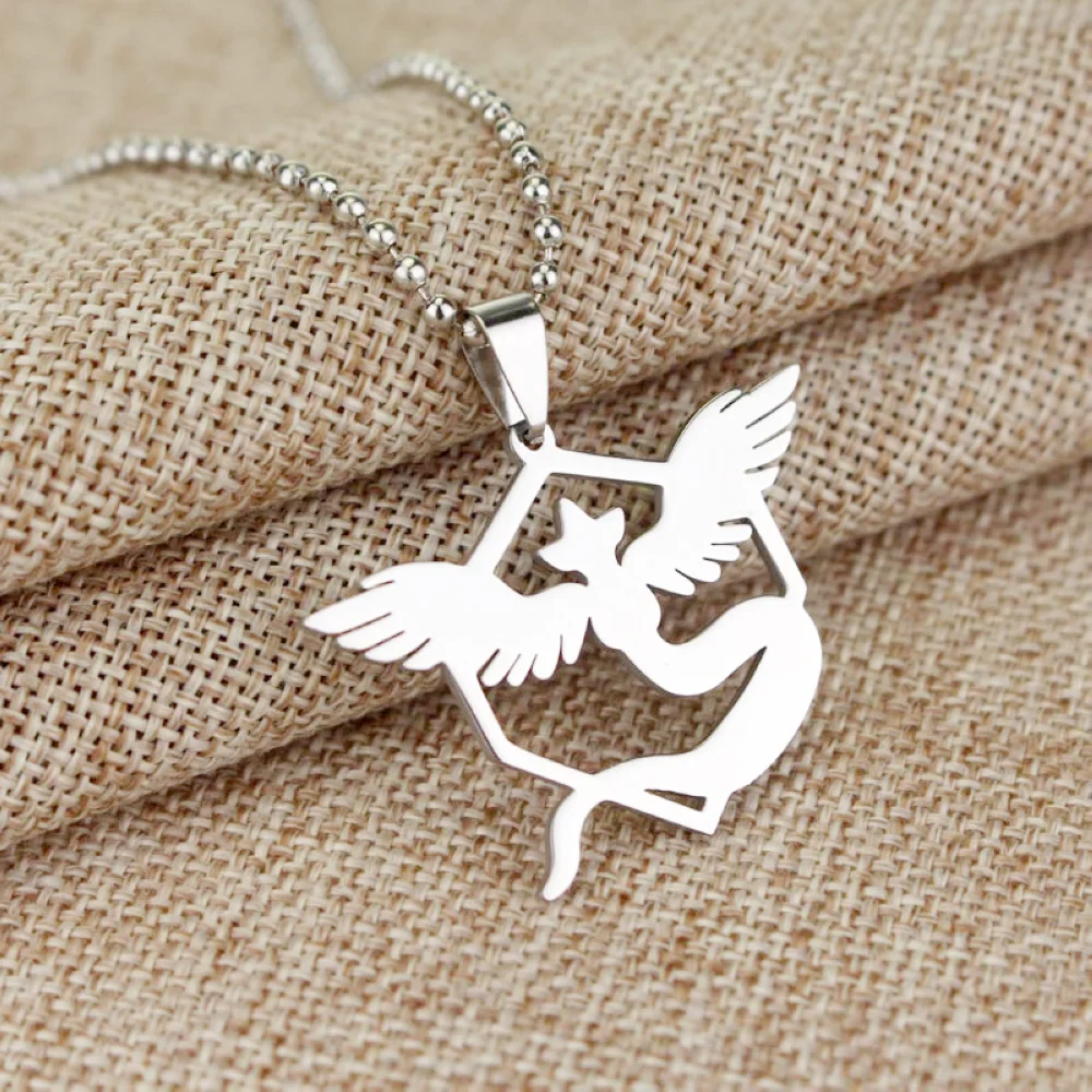 

Stainless Steel Three Monsters Pendant Necklace Young Kids Men Women Popular Jewelry Myth Animation Creative Dropshipping