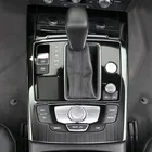 Наклейки из нержавеющей стали для стайлинга автомобиля, декоративные накладки на раму переключения передач для Audi A6 C7 2012-18, аксессуары для интерьера